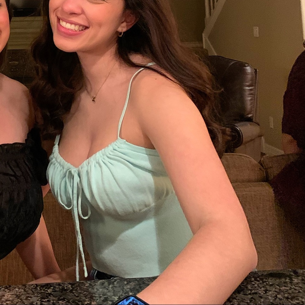 Selling this super cute mint tank worn once